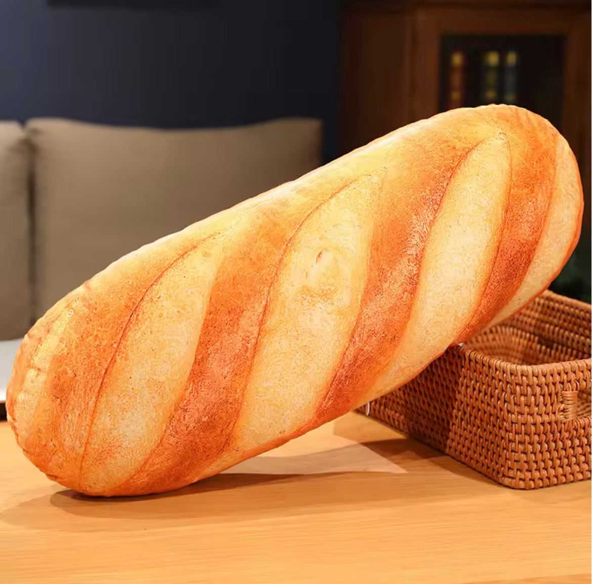 Giant Bread Plushy — Soft Realistic Bread Loaf Plush Toy (20cm & 50cm)