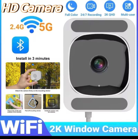 2K Indoor Security Camera — 5G & 2.4GHz Wi-Fi, AI Colour Night Vision
