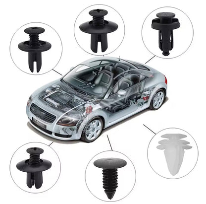 Automotive Clip Fasteners Mixed Kit — Car Body Panel Retainer Pins