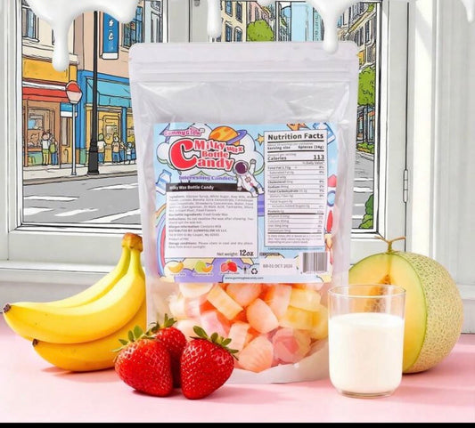 Wax Candy 12oz — Milky Fruit Flavour Edible Wax Sweets (50-60pcs)