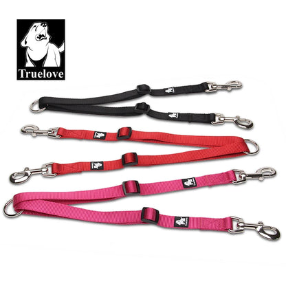 Double Dog Lead Coupler — No-Tangle Nylon Leash for Walking Two Dogs