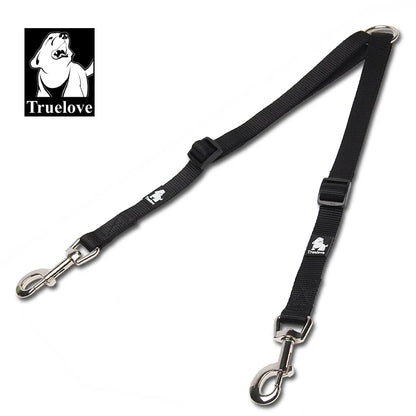 Double Dog Lead Coupler — No-Tangle Nylon Leash for Walking Two Dogs