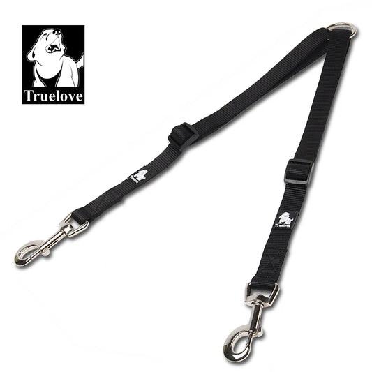 Double Dog Lead Coupler — No-Tangle Nylon Leash for Walking Two Dogs