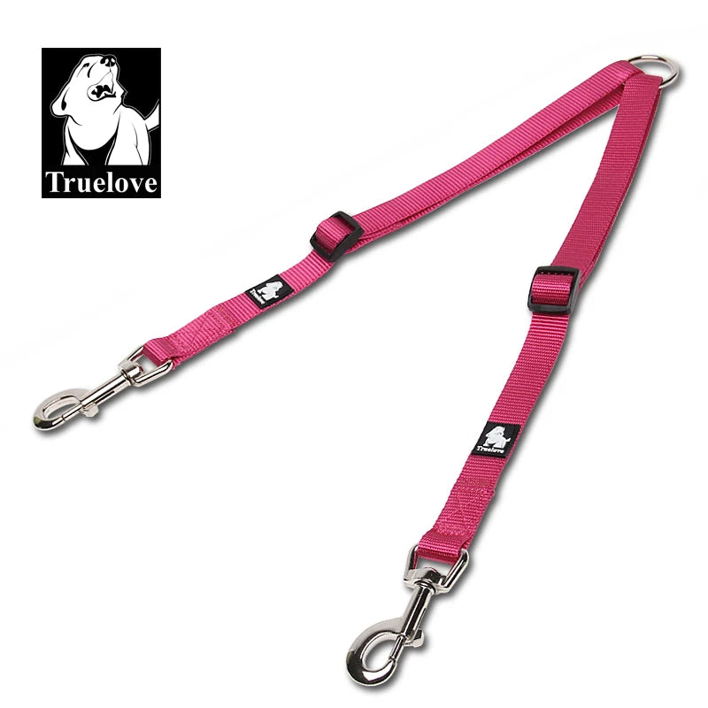 Double Dog Lead Coupler — No-Tangle Nylon Leash for Walking Two Dogs