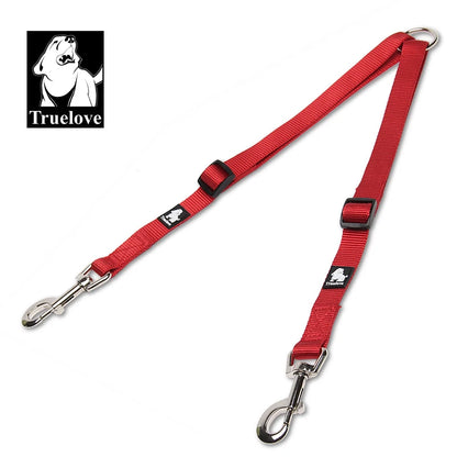 Double Dog Lead Coupler — No-Tangle Nylon Leash for Walking Two Dogs