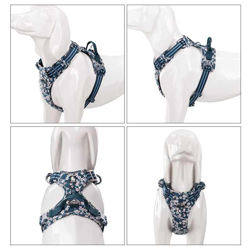 Truelove Floral Pet Harness — No-Pull Vest for Cats & Dogs