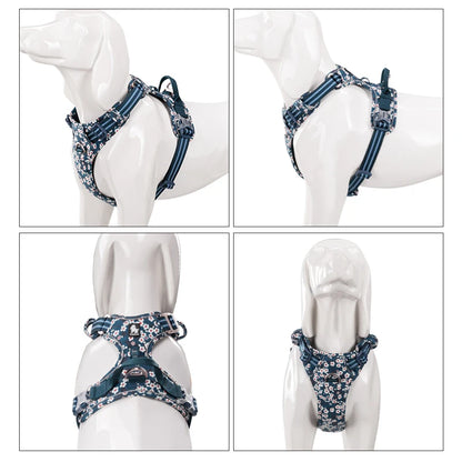 Truelove Floral Pet Harness — No-Pull Vest for Cats & Dogs