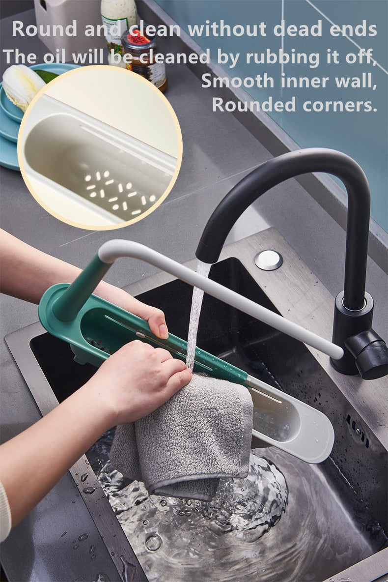 Telescopic Sink Rack — Adjustable Kitchen Organiser