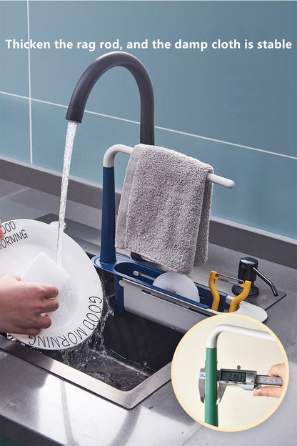 Telescopic Sink Rack — Adjustable Kitchen Organiser