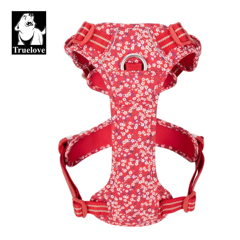 Truelove Floral Dog Harness — Adjustable Vest for Small, Medium & Large Dogs