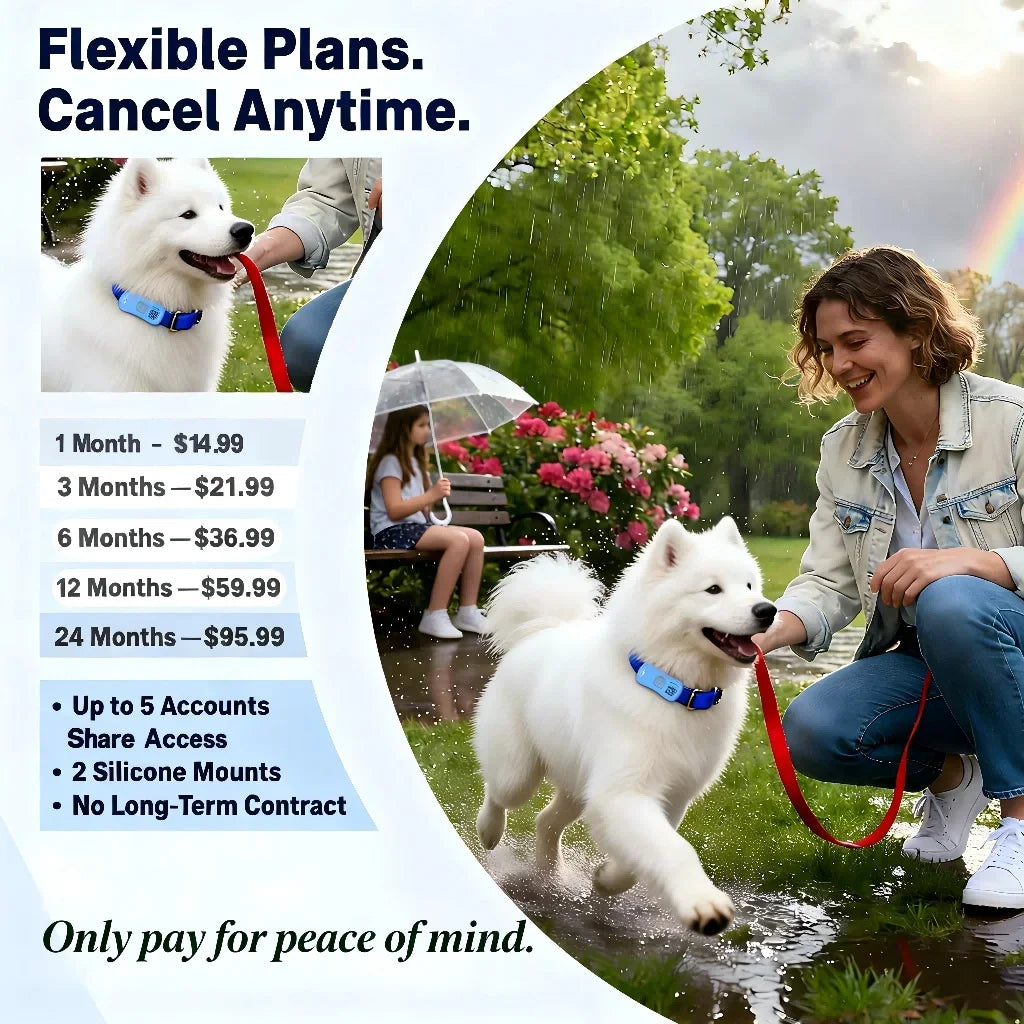 GPS Pet Tracker — Real-Time Tracking for Dogs & Cats