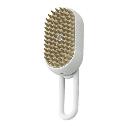 3-in-1 Electric Steam Pet Brush — Self-Cleaning Grooming Comb