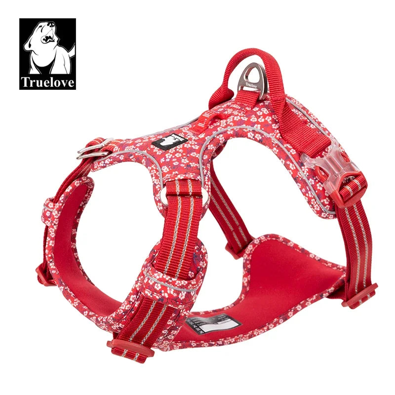 Truelove Floral Dog Harness — Adjustable Vest for Small, Medium & Large Dogs