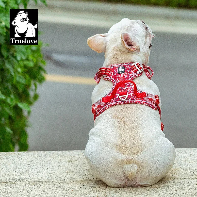Truelove Floral Dog Harness — Adjustable Vest for Small, Medium & Large Dogs