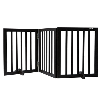 Freestanding Dog Gate — 3-Panel Foldable Pet Barrier