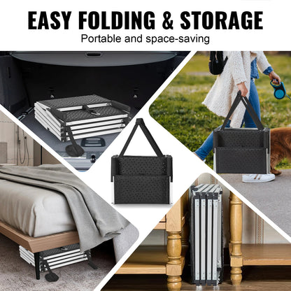 Folding Dog Car Steps — Portable Aluminium Pet Stairs