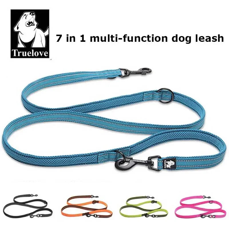7-in-1 Multi-Function Dog Lead — Hands-Free Reflective Leash