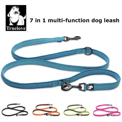 7-in-1 Multi-Function Dog Lead — Hands-Free Reflective Leash