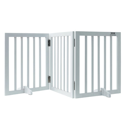 Freestanding Dog Gate — 3-Panel Foldable Pet Barrier