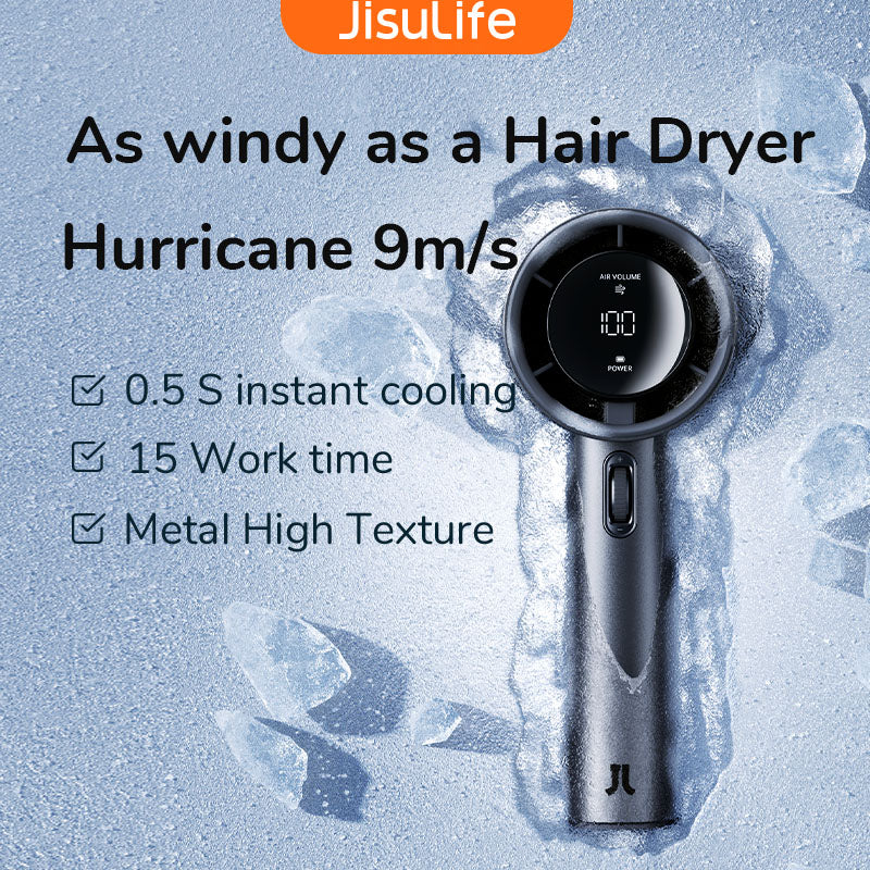 Mini Portable Hand Fan — 100 Speeds, 5200mAh Rechargeable