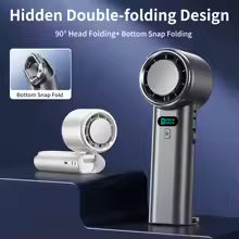 Mini Portable Hand Fan — 100 Speeds, 5200mAh Rechargeable