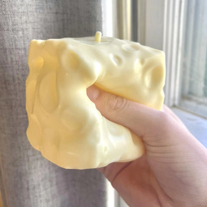 Jumbo Cheese Squishy Stress Ball — ASMR Fidget Toy